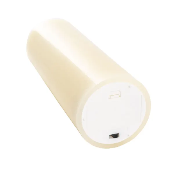 Wax LED Swing Flickering Pillar Candle Ivory (7.5Dx20cmH)