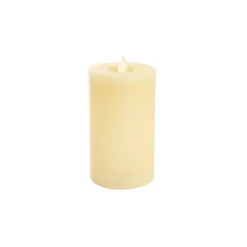 Wax LED Swing Flickering Pillar Candle Ivory (7.5Dx13.5cmH)
