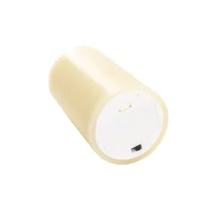 Wax LED Swing Flickering Pillar Candle Ivory (7.5Dx13.5cmH)