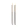 Wax LED Trueflame Dinner Taper Candle 2PK (2.2x24cmH)