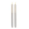 Wax LED Trueflame Dinner Taper Candle 2PK (2.2x29cmH)