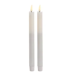 Wax LED Trueflame Dinner Taper Candle 2PK (2.2x29cmH)