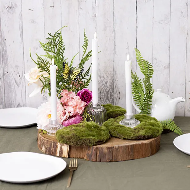 Wax LED Trueflame Dinner Taper Candle 2PK (2.2x29cmH)