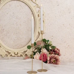 Wax LED Trueflame Dinner Taper Candle 2PK (2.2x24cmH)