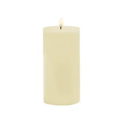 Wax LED Trueflame Event Pillar Candle Ivory (10x20cmH)