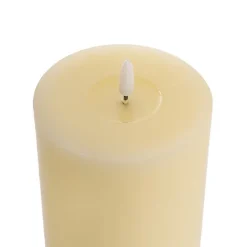 Wax LED Trueflame Event Pillar Candle Ivory (10x20cmH)