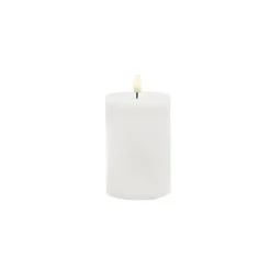 Wax LED Trueflame Event Pillar Candle White (7.5x12.5cmH)