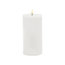 Wax LED Trueflame Event Pillar Candle White (10x20cmH)