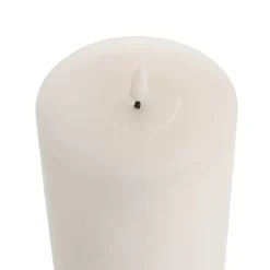 Wax LED Trueflame Event Pillar Candle White (10x20cmH)