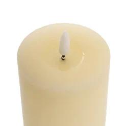 Wax LED Trueflame Event Pillar Candle Ivory (7.5x12.5cmH)