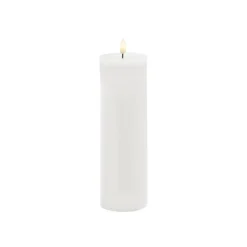 Wax LED Trueflame Event Pillar Candle White (5.5x20cmH)