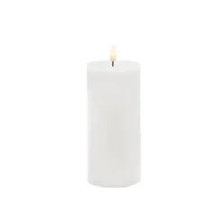 Wax LED Trueflame Event Pillar Candle White (7.5x17.5cmH)
