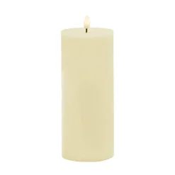 Wax LED Trueflame Event Pillar Candle Ivory (10x25cmH)