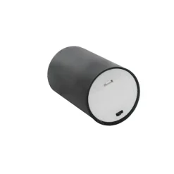 Wax LED Trueflame Flickering Pillar Candle Black (7.5X10cmH)