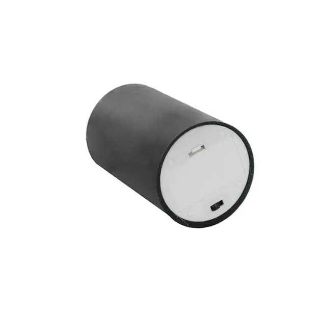 Wax LED Trueflame Flickering Pillar Candle Black (7.5X10cmH)