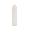 Wax LED Trueflame Flickering Pillar Candle White (5DX23cmH)