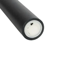 Wax LED Trueflame Flickering Pillar Candle Black (5DX18cmH)