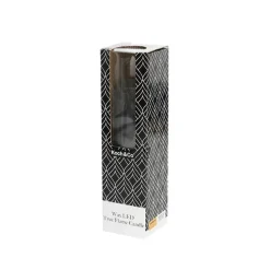 Wax LED Trueflame Flickering Pillar Candle Black (5DX18cmH)