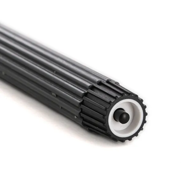 Wax LED Trueflame Fluted Taper Candle Black 2PK (2x24.5cmH)