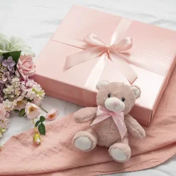Wedding and Christening Dress Box Baby Pink (45x40x10cmH)
