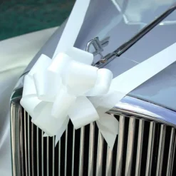 Wedding Car & Event Ribbon White (10cmx20m)