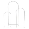Wedding Metal Arch Backdrop Frame Set 3 White (182cmH)