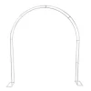 Wedding Metal Arch Curved Double Layer White (210x40x210cmH)