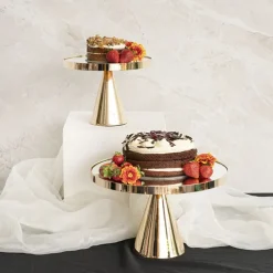 Wedding Metal Cake Display Gold (25cmDx15.5cmH)