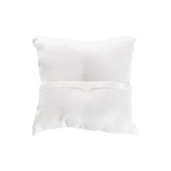 Wedding Ring Pillow Pearl & Diamante White (20x20cmH)