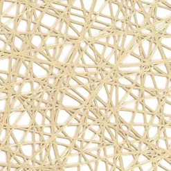 Wedding Table Placemat Set 2 Round Champagne (38cmD)