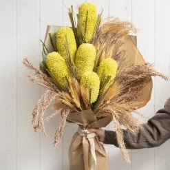 Wheat Spray Bunch 6 Head Beige (57cmH)