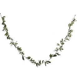 White Berry Mistletoe Garland Green (180cmL)