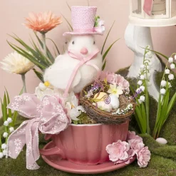 White Chicks w Hat Pack 2 Pink (25x10x20cm)