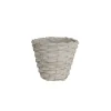 Wicker Planter Eco Forest Round White (19Dx16cmH)