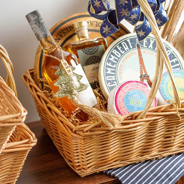 Willow Basket Rectangle Set of 3 Natural (39x33x14cmH)