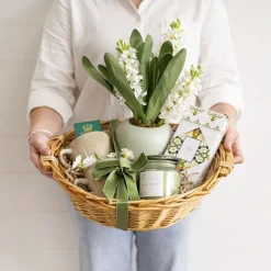 Willow Bread Basket Tray Round Natural (42cmDx14cmH)