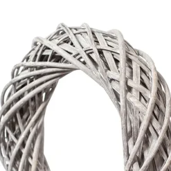 Willow Wreath White Wash (30cmD)