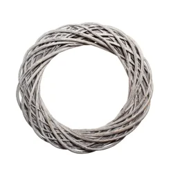 Willow Wreath White Wash (40cmD)