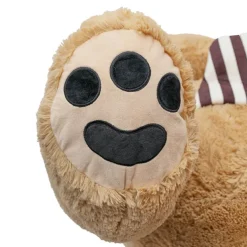 Wilson Giant Teddy Bear w Striped Bow Brown (115cmHT/80cmST)
