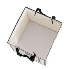 Window Posy Gift Bag Silhouette White Pack 5 (25x25x25cmH)