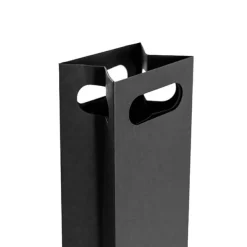 Wine Bag Single Bottle Kraft Pack 5 Black (11Wx9Gx42cmH)