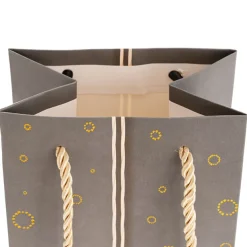 Wine Bag Single Bottle Pack 5 Gift Design Grey (12x9x35cmH)