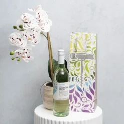 Wine Bag Single Bottle Pack 5 Corkscrew Silver (12x9x35cmH)