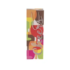Wine Bag Single Bottle Pack 5 Cheers Red Yellow (12x9x35cmH)