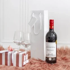 Wine Bottle Bags Single Pack 5 White (10.5X9X35cmH)