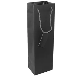 Wine Bottle Bags Single Pack 5 Black (10.5X9X35cmH)