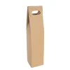 Wine Box with Handle Single Bottle Kraft (9x9x39.5cmH)