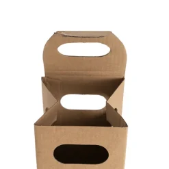 Wine Box with Handle Single Bottle Kraft (9x9x39.5cmH)
