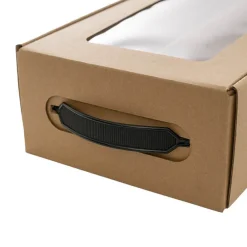 Wine Window Carry Box 2 Bottles Kraft Pack 2 (17x9x34cmH)