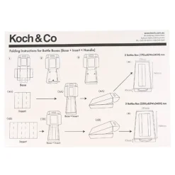 Wine Window Carry Box 2 Bottles Kraft Pack 2 (17x9x34cmH)